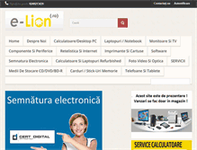 Tablet Screenshot of e-lion.ro